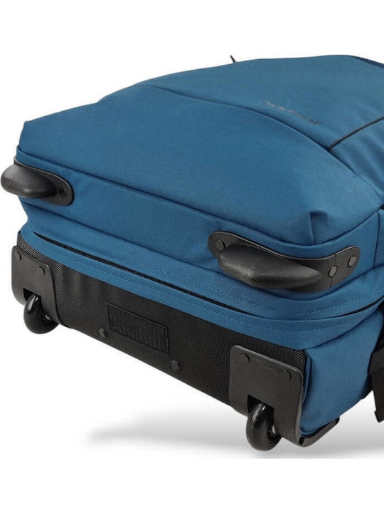 Diplomat Cabin Blue Suitcase With 2 Wheels Height 55cm