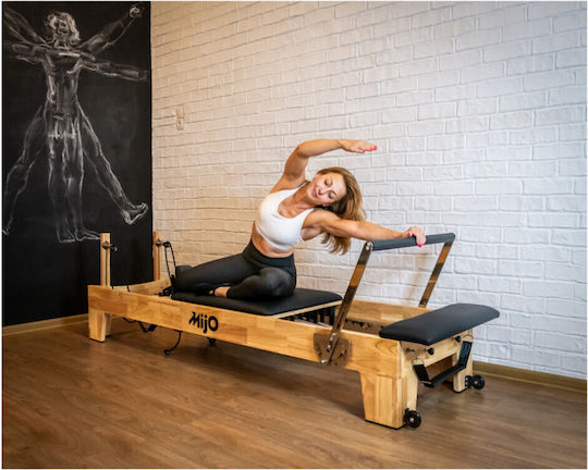 Pat Reformer Pilates Pliabil din Lemn Foldable Mijo Cod 23298