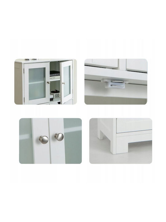 Kitchen Floor Drawer Unit White 60x30x128cm