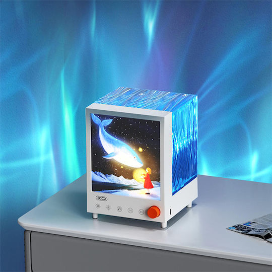 XO Led Παιδικό Φωτιστικό Projector Λευκό 16.53x12.84x12.17εκ.