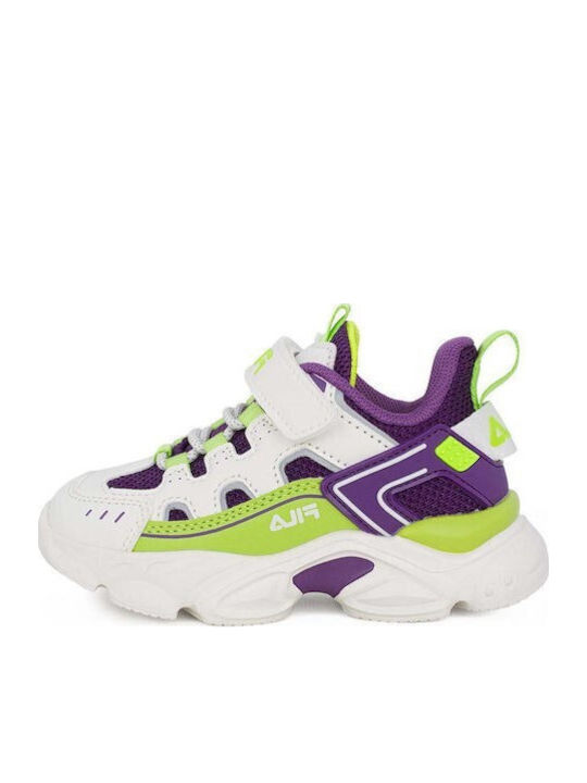 Memory Spinel 3 V Kids Sneakers Anatomic with Scratch White