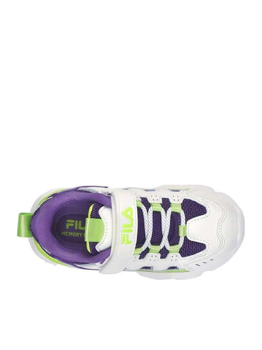 Memory Spinel 3 V Kids Sneakers Anatomic with Scratch White