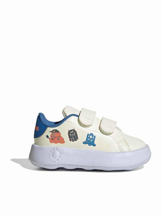 Advantage Kids Sneakers with Hoop & Loop Closure Beige