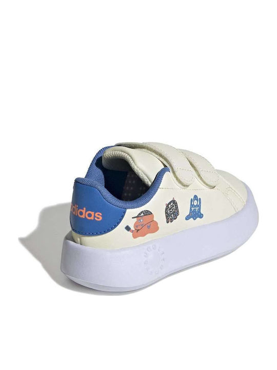 Advantage Kids Sneakers with Hoop & Loop Closure Beige