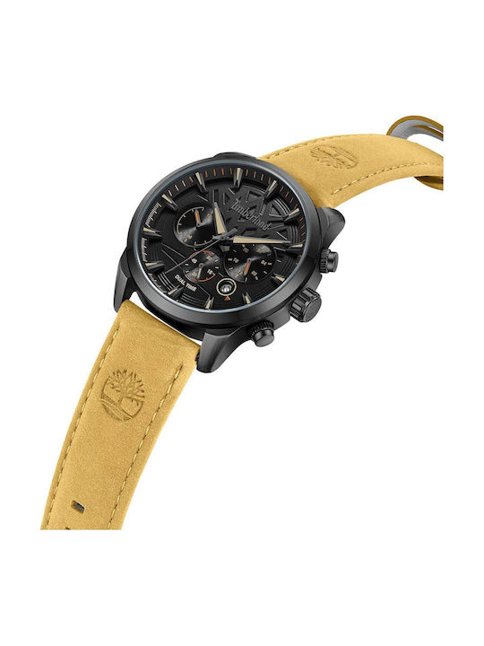 Timberland Henniker Ii Men's Watch 44mm Battery With Brown Leather Strap