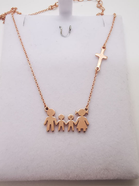Aris Dentopoulos Schmuck Halskette aus Rosa Vergoldetem Silber Aris Dentopoulos Schmuck Halskette aus Rosa Vergoldetem Silber