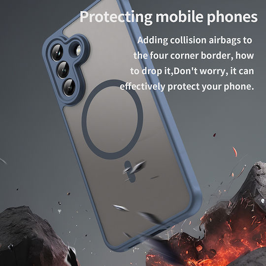 Techsuit Umschlag Rückseite Kunststoff Marineblau (Samsung Galaxy A37 5G)