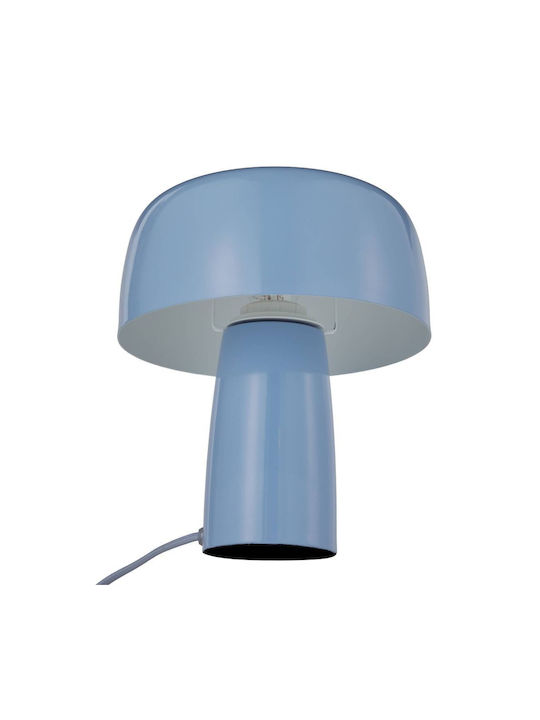 Butlers Tischlampe mit Blau Schirm und Basis