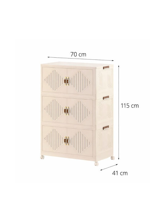 În picioare pe podea de Birou Plastică Ice White 70x41x115cm