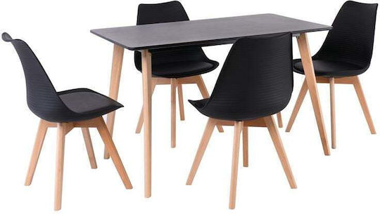 Woodwell Esszimmermöbel-Set Martin Mit 3 Stücken 70x120cm