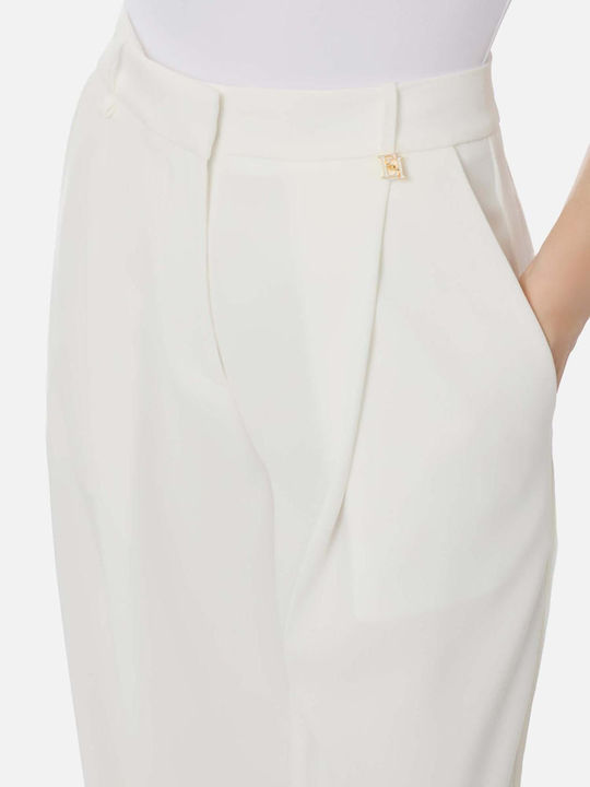Women's Fabric Trousers White