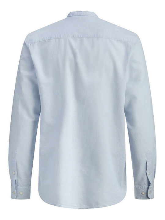 Langärmlig Leinen Hemd Light Blue