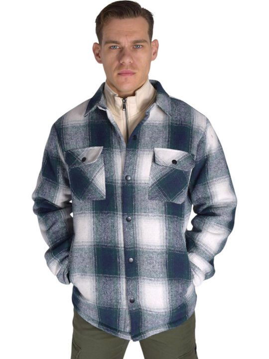 Langärmeliges Overshirt in schmaler Passform Grün