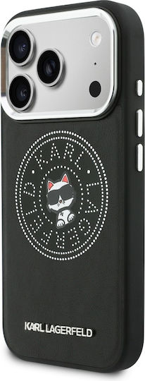 Karl Lagerfeld Point + & Choupette Sketch Magsafe Iphone 17 Pro Max Schwarze Handyhülle