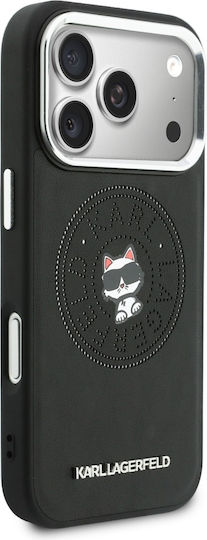 Karl Lagerfeld Point + & Choupette Sketch Magsafe Iphone 17 Pro Max Schwarze Handyhülle