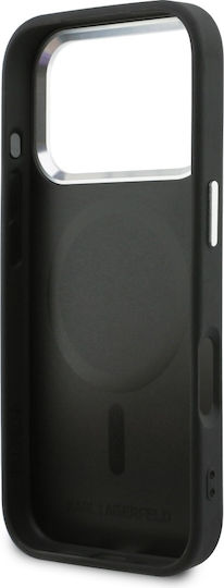 Handyhülle Karl Lagerfeld Point + & Karl Sketch Magsafe iPhone 17 Pro Max Schwarz