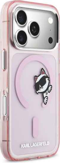 Handyhülle Karl Lagerfeld Iml Peekaboo Magsafe Iphone 17 Pro Max Rosa