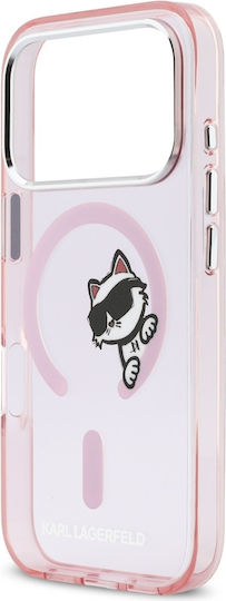 Handyhülle Karl Lagerfeld Iml Peekaboo Magsafe Iphone 17 Pro Max Rosa