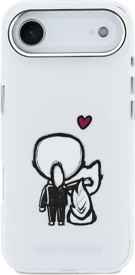 Karl Lagerfeld Karl + & Choupette Handyhülle Rückseite Magsafe iPhone Air Transparent