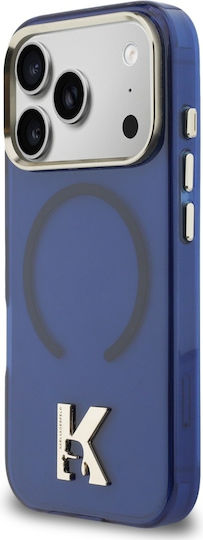 Karl Lagerfeld Iml K Head Logo Magsafe iPhone 17 Pro Blaue Handyhülle