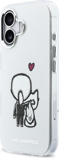 Handyhülle Karl Lagerfeld Karl + & Choupette Rückseite Magsafe iPhone 17 Transparente