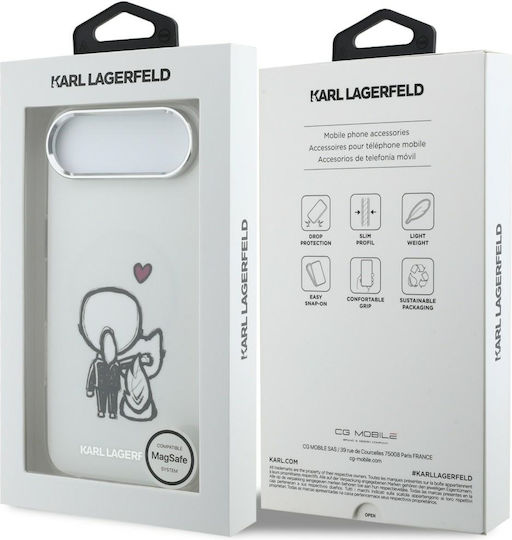 Karl Lagerfeld Karl + & Choupette Handyhülle Rückseite Magsafe iPhone Air Transparent