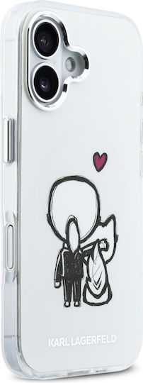 Handyhülle Karl Lagerfeld Karl + & Choupette Rückseite Magsafe iPhone 17 Transparente