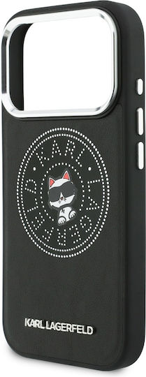 Karl Lagerfeld Point + & Choupette Sketch Magsafe Iphone 17 Pro Schwarze Handyhülle