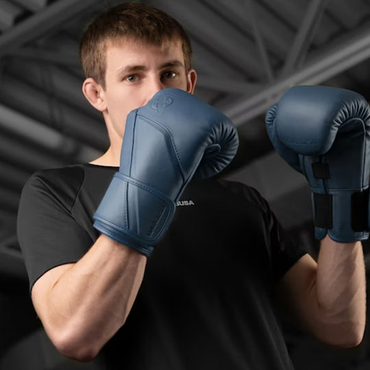 Hayabusa Boxhandschuhe Leder für Kampf Blau