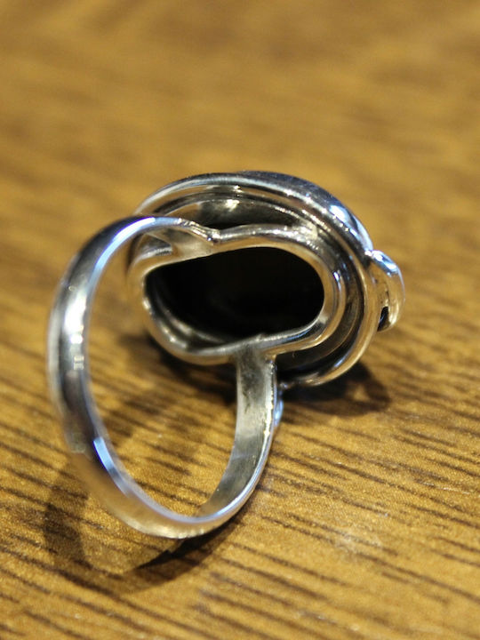 Natural Green Amber Ring Size 15