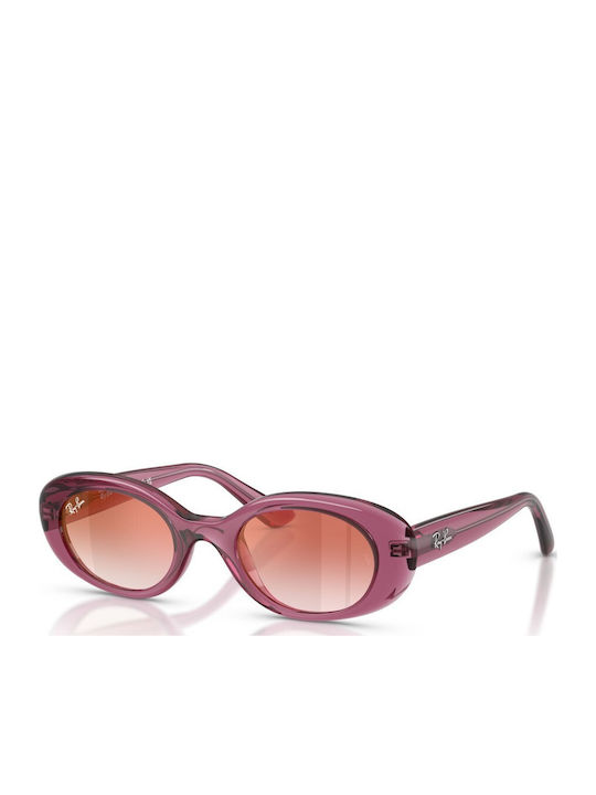 Ray Ban Ovale Kinder-Sonnenbrillen mit Polarisiert Spiegel Gläser Lila für 7-11 Jahre