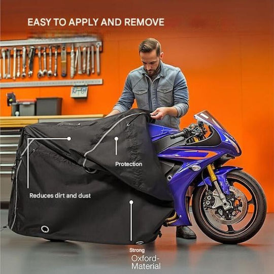 Husă Impermeabilă Pentru Bicicletă TeamObsidian 1-3 Biciclete Material Durabil Protecție UV Negru