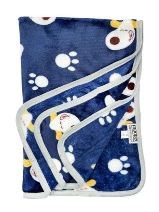 Madpet Bettdecke für Hunde Blau 100x70cm.
