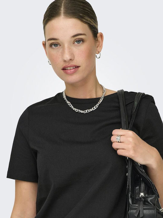 Damen Sport Bluse Kurzärmelig Schnell trocknend Black