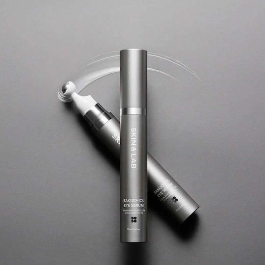 Skin & Lab Bakuchiol Anti-Aging Eye Serum with Bakuchiol & Peptides for Dark Circles 15ml