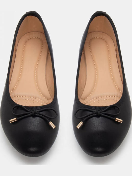 Damen Ballerinas Spitz zulaufend in Schwarz Farbe