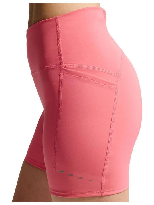 Dri-Fit Swift Running Γυναικείο Κολάν-Σορτς Ψηλόμεσο Κόκκινο