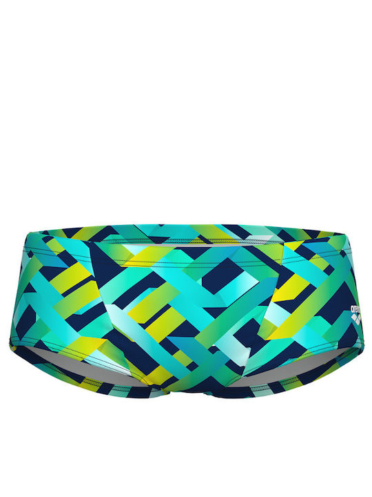 Men's Swimwear Shorts Black Multi, Green