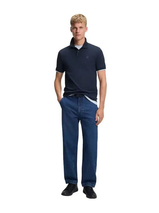 Polo T-shirt Navy Μπλε