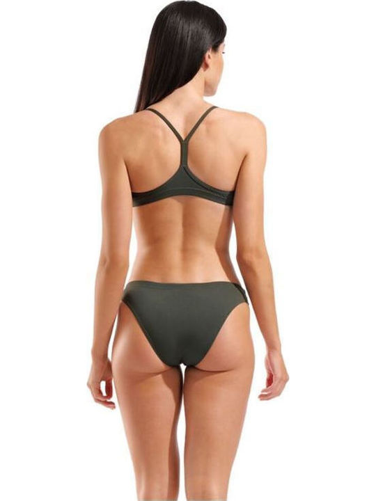 Set Bikini Μπουστάκι Dark Sage, Shocking Pink