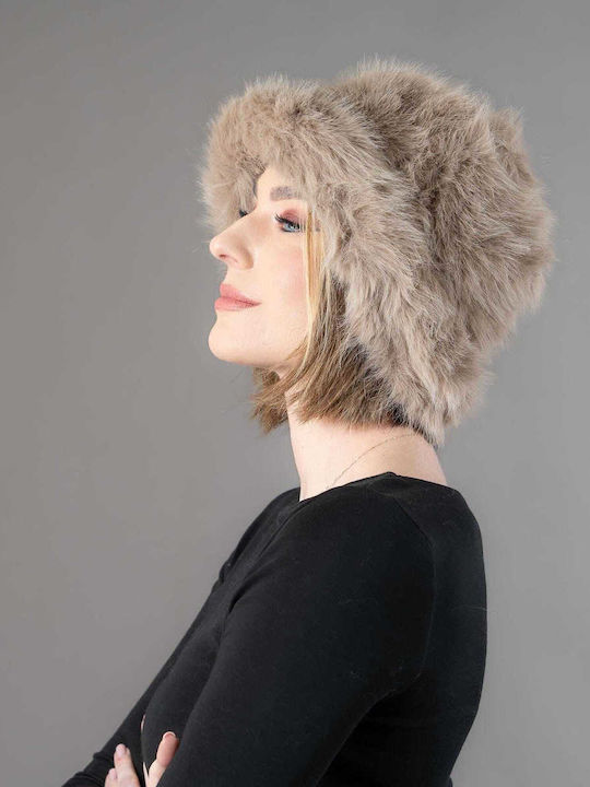 Elusso. Furry Women's Hat Beige