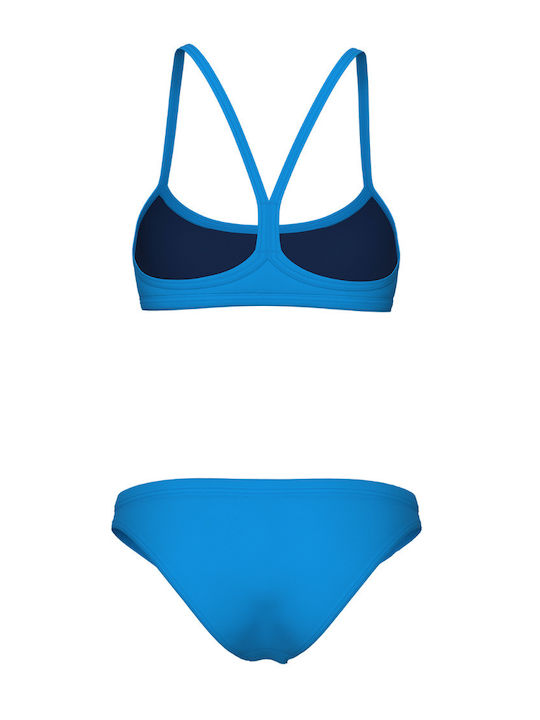 Strapless Bikini Top Turquoise, Yellow, Blue