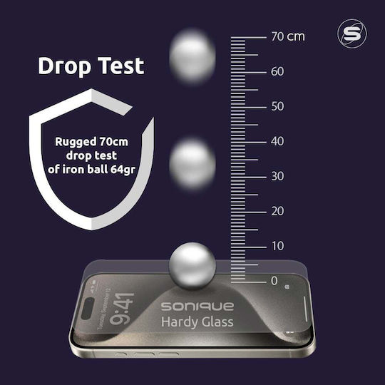 Hardy Glass Sonique Premium Series HD Full Cover 9H Compatible with Xiaomi Poco F8 Pro 5G Black