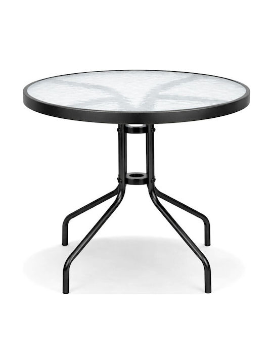 Paros 3-Pieces Dining Set for Small Outdoor Spaces Gray