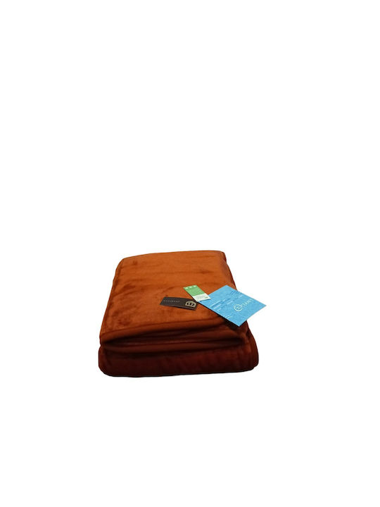 Manterol Casa Hypoallergenic Oceanis Color Spanish Velvet Single Blanket 160x240cm