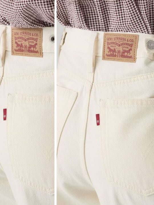 Cinch Γυναικείο Jean Παντελόνι σε Loose Εφαρμογή Λευκό