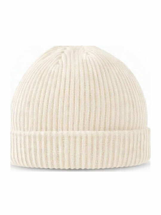 Beanie Unisex Σκούφος Πλεκτός σε Μπεζ χρώμα