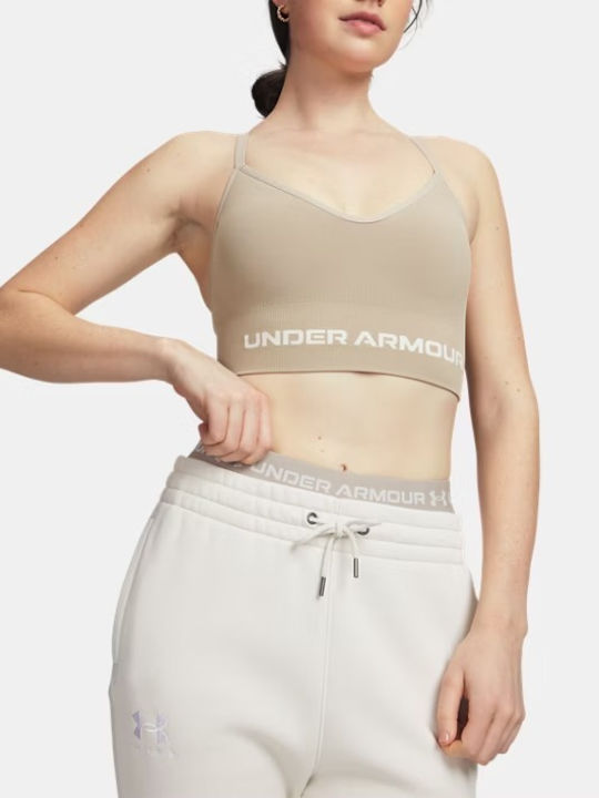 Under Armour Women's Bra without Padding Khaki Under Armour Women's Bra without Padding Khaki