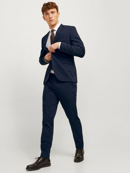 Jack & Jones Καλοκαιρινό Ανδρικό Κοστούμι Medieval Blue