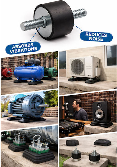 Anti-Vibration Floor Support Air Conditioner Bracket